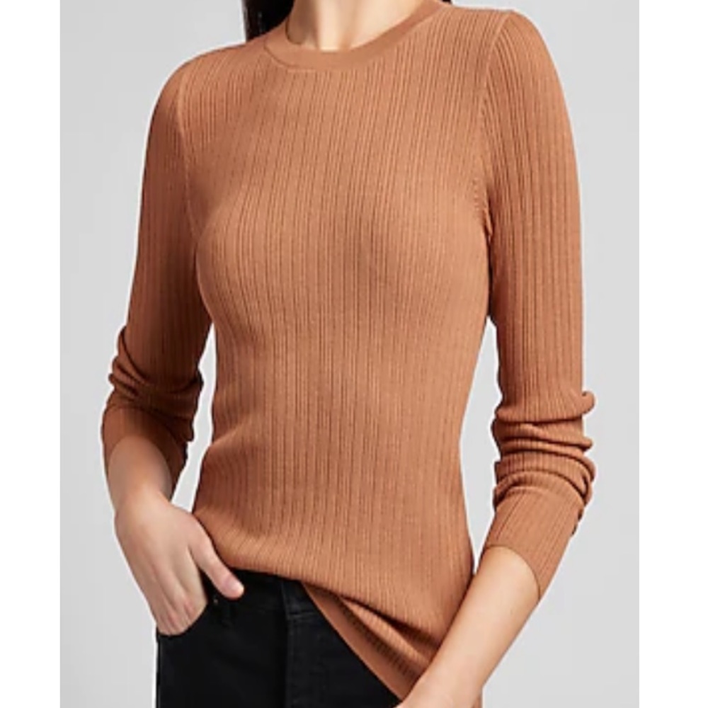 Express NWT Ribbed Crew Neck Sweater - Picture 2 of 6